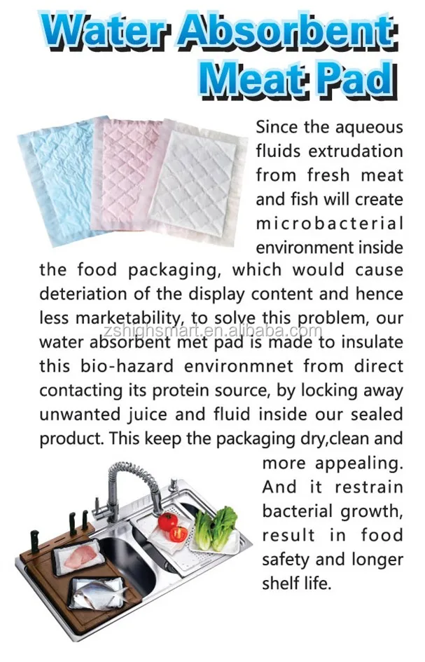Soaker Pad For Food Packaging Buy Food Packaging,Soaker Pad,Meat Absorbent Pad Product on