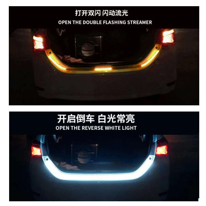 LED de alto montaje Tira flexible Luz de se/ñal de advertencia Luces de freno Accesorio autom/ático Luz de freno trasero del coche
