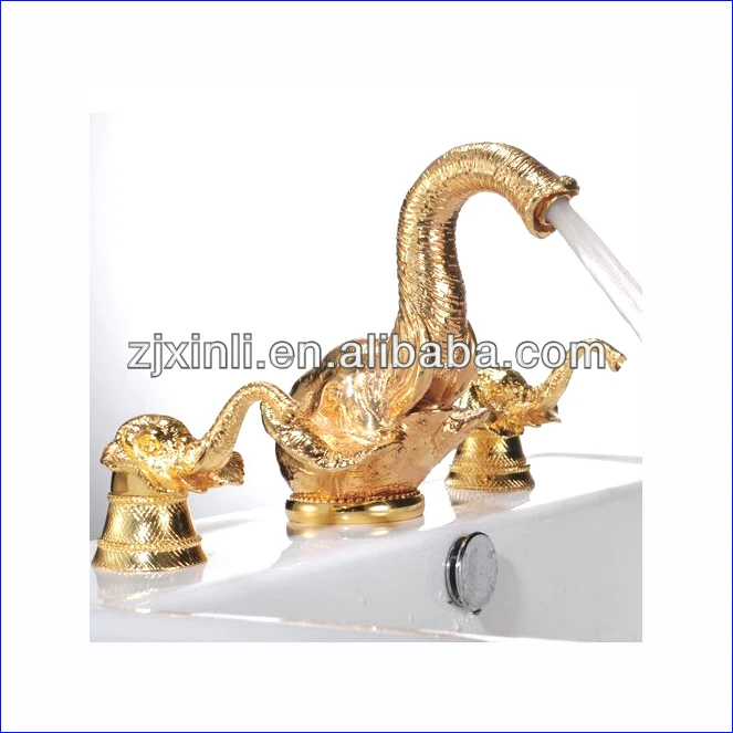 X8624b4 Luxury Single Handle Brass Material Gold Color Of Artistic