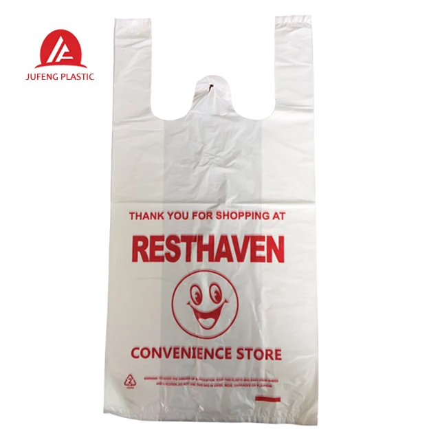 Biodegradable and compostable plastic shopping bag