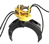 mini excavator log rotating wood grapple for backhoes
