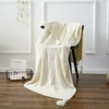 S3830 new travel office home cover rugs soft sofa bed cotton knitted throw blankets with tassels