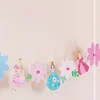 YBFA Birthday Party Decoration Princess Flower Pull Flower Banner Ornaments