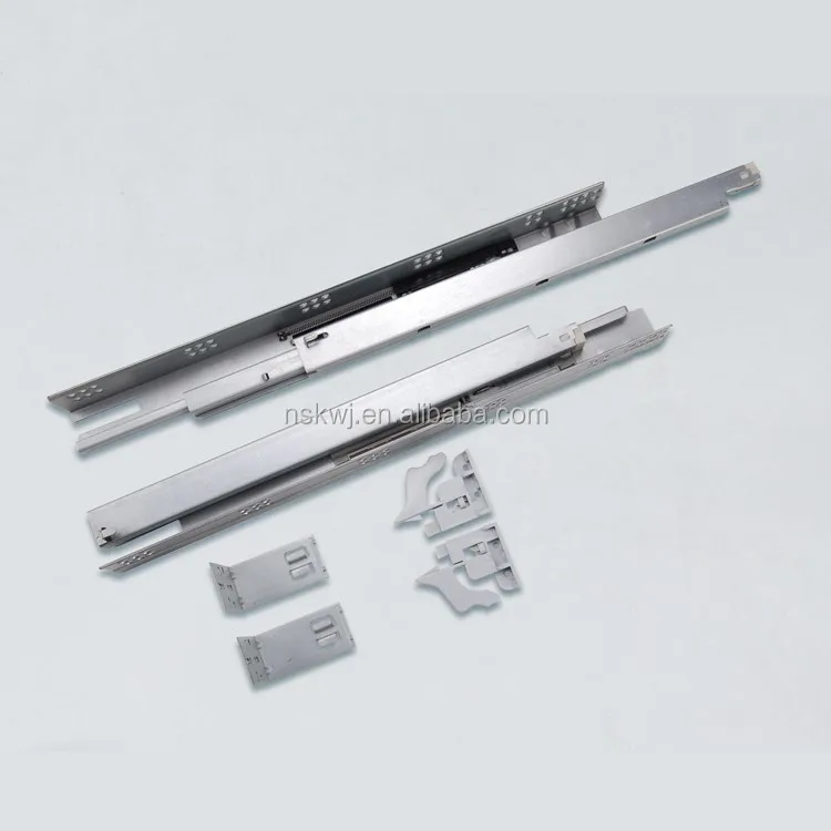 Zinc Plating Undermount Soft Close Drawer Runners Photo View