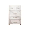 PP Material,Durable and Environmentally-Friendly 4-Drawer Organizer Storage Cart Drawers with two lock