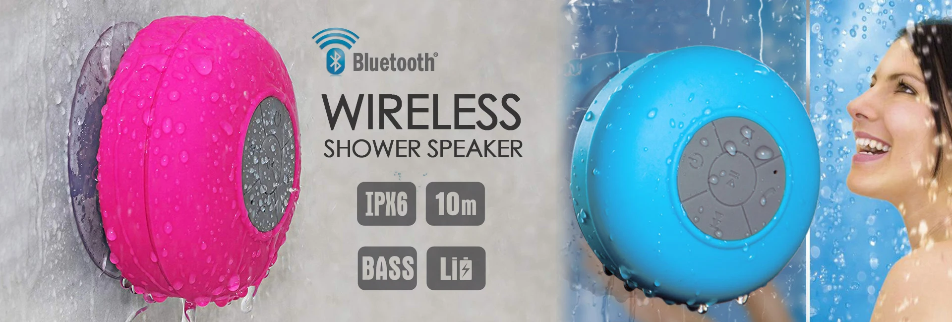 2020 Best Selling BTS06 Waterproof Wireless Mini Shower Bluetooth Speaker - ANKUX.COM
