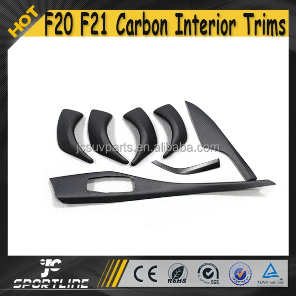 7Pcs Carbon Fiber Interior Trim for BMW 1 Series F20 F21 116i 118i 120i M135i
