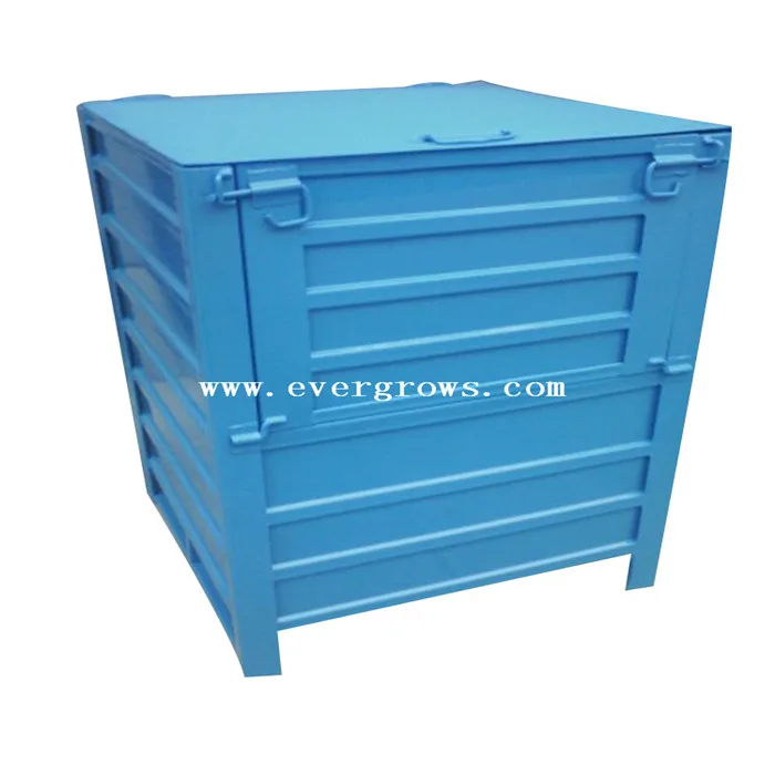Rectangular Foldable Square Steel Pallet Box Alibaba China