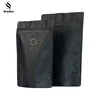 Empty Compostable Smell Proof Transparent Black Clear Coffee Bean Packaging Scrub Bags