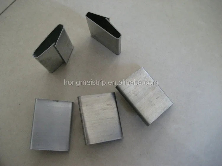 Hot dipped Galvanized steel metal strapping Clip serrated  pet strapping Seals