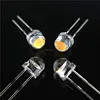 Through Hole Package Type F8 Red, Green, Blue, Yellow, RGB, White clear/diffused lens Round/Straw Hat 8mm LED Diode Prices