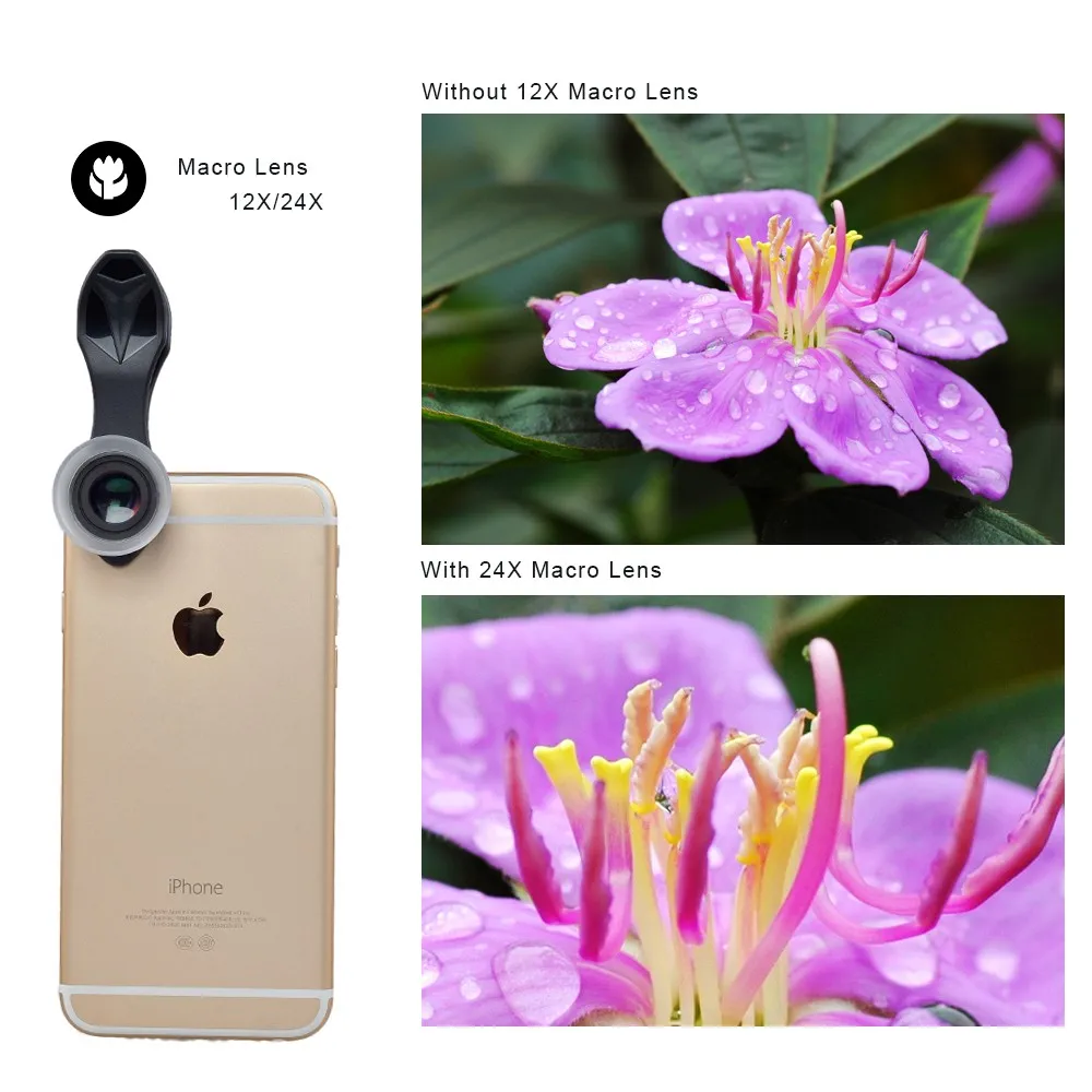 Apexel Best Mobile Phone Camera Lens Phone Attachement Lens 5 In 1