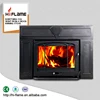 25kw Classic Design Large Size Wood Burning Cast Iron Fireplace Insert Hearth HF577iU3 Black