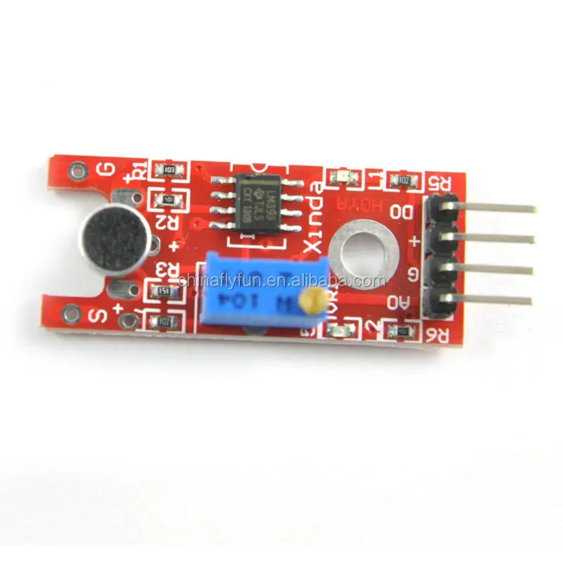 Microphone Sound Sensor Module For Arduino Red Color - Buy Sound Module ...