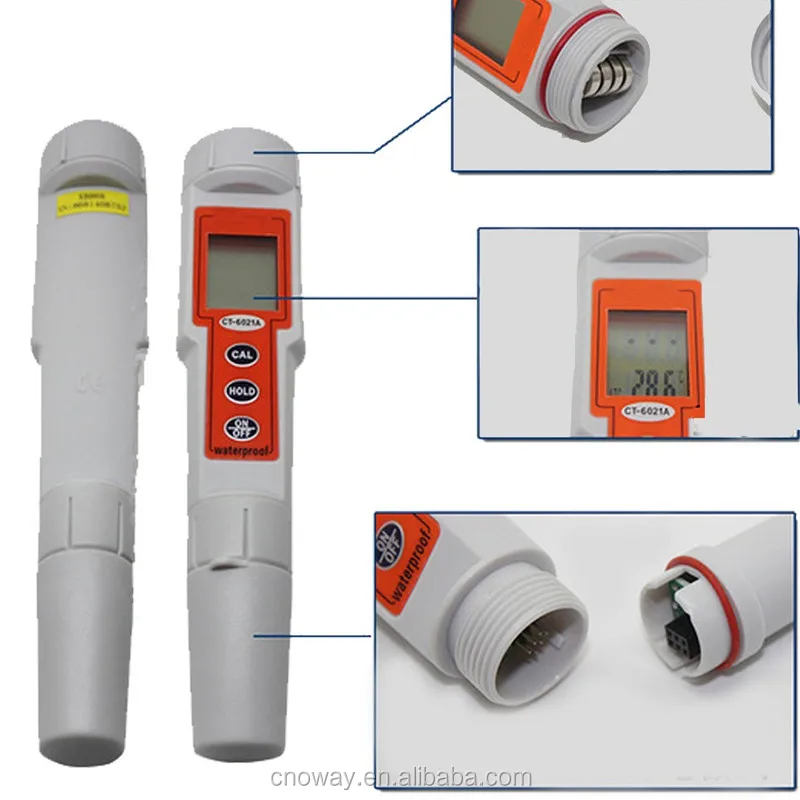 New Digital Pen Liquid Atc Ph Meter With 3 Point Calibration Cal