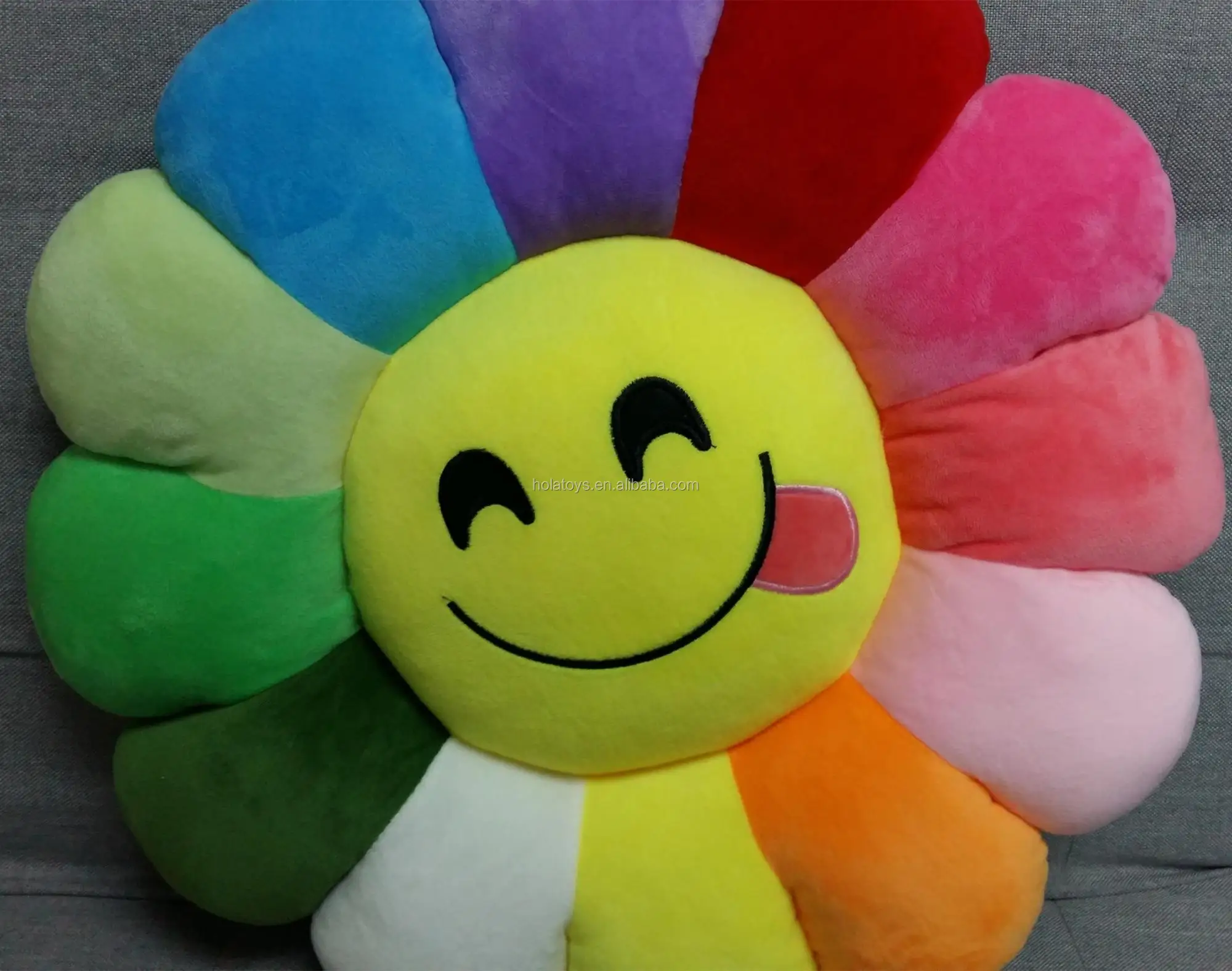 smiley flower plush