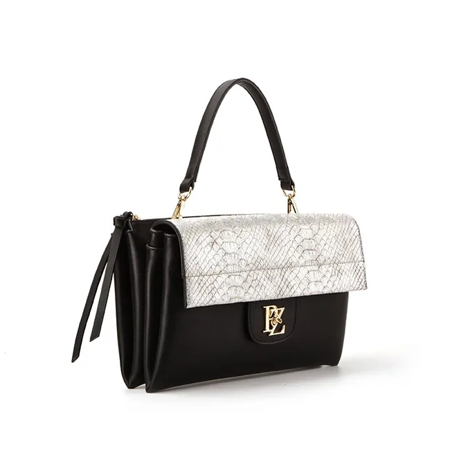 5911-New arrival double bags fashion metallic snake single handle lady handbags Guangzhou manufacturer
