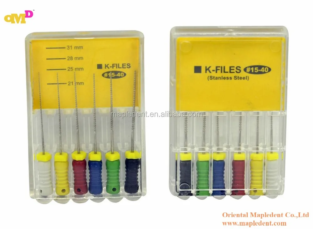 Dentale Endodonzia In Acciaio Inox File Di Uso Della Mano K/dentale K
