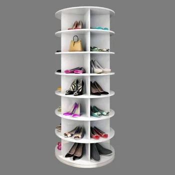 Manufacturer Wholesale White Rotating Shoe Rack For Shoe Store Showcase ...