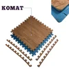 Interlocking Wooden Printing EVA floor mat/Plastic Floor Mats For Home
