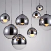 Creative Space Plating Glass Ball Chandeliers Pendant Lights Restaurant Bar KTV Decor Modern Hanging Lamp