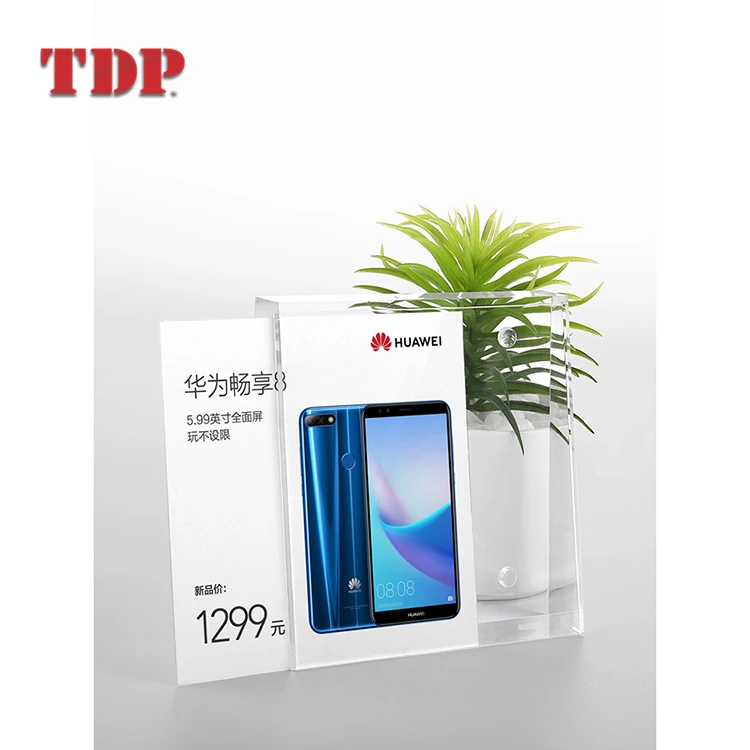 Desktop Sign Info Card Magnetic Photo Frame Display Acrylic Tag Price Label Holder