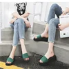 Woman Shoes Platform bath slippers Wedge Beach Flip Flops High Heel Slippers For Women light green Shoes