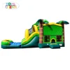 inflatable palm tree combo bouncer house with water slide