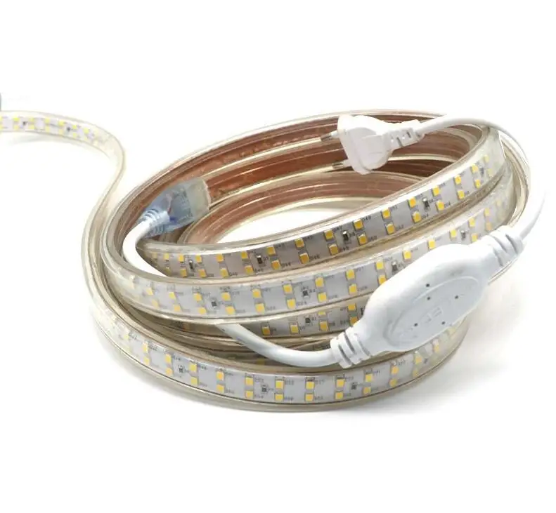 Waterproof 180leds/m Warm White Outdoor Double Row 220V 2835 Led Strip Light