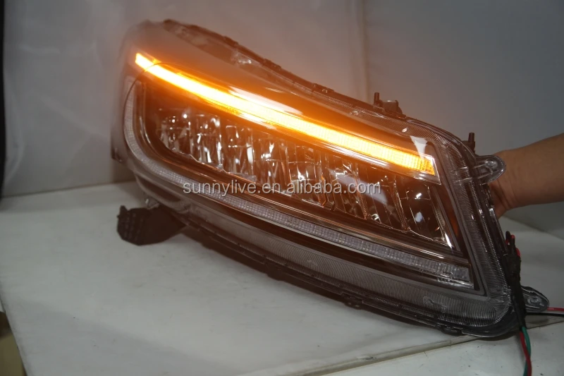 white and blue LED drl  head lamp For HONDA for Accord 2008-2012