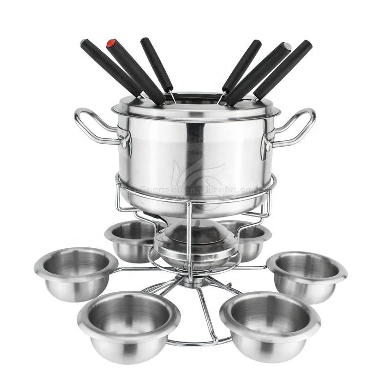 Stainless Chocolate Melting Warming Fondue Set Choco Melt / Warmer