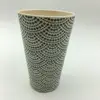 400 ml blue dots printed stock bamboo fiber beer cups