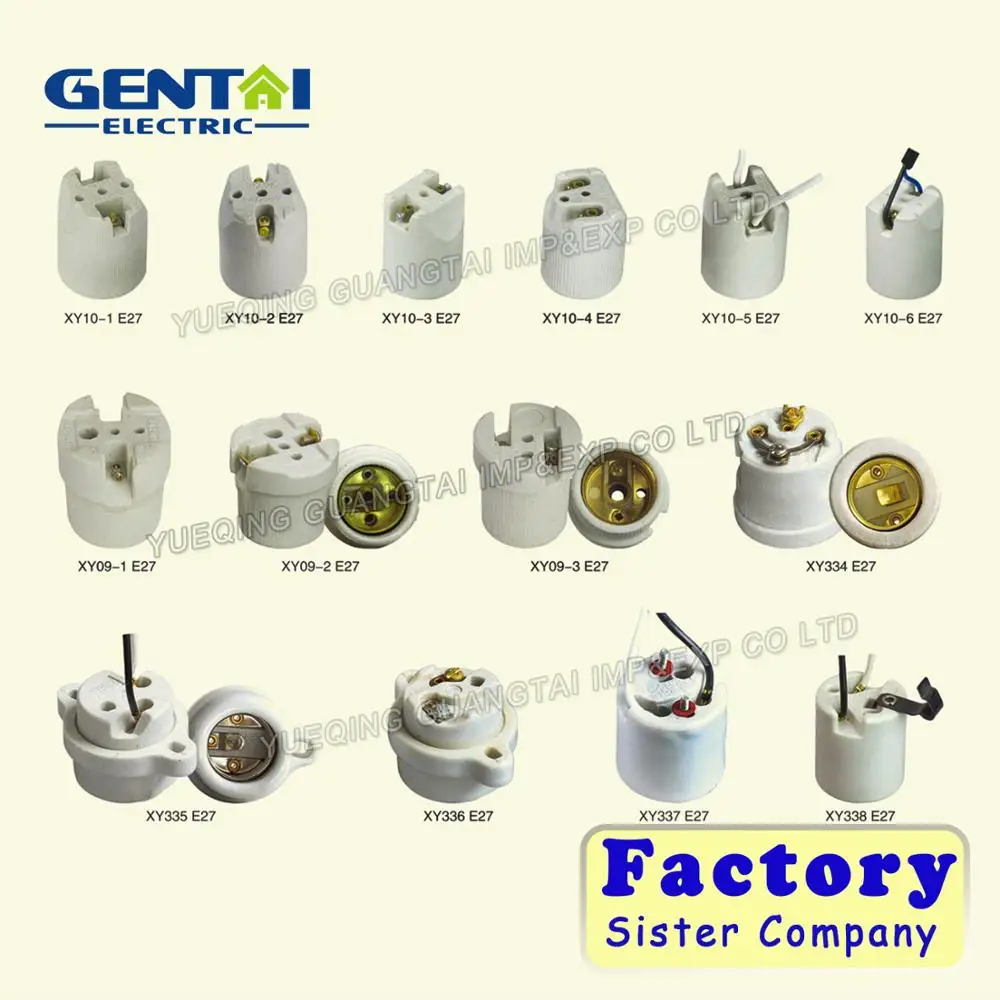 250v E27 Lamp Holder / E27 Porcelain Lamp Socket / E27 Ceramic Lamp