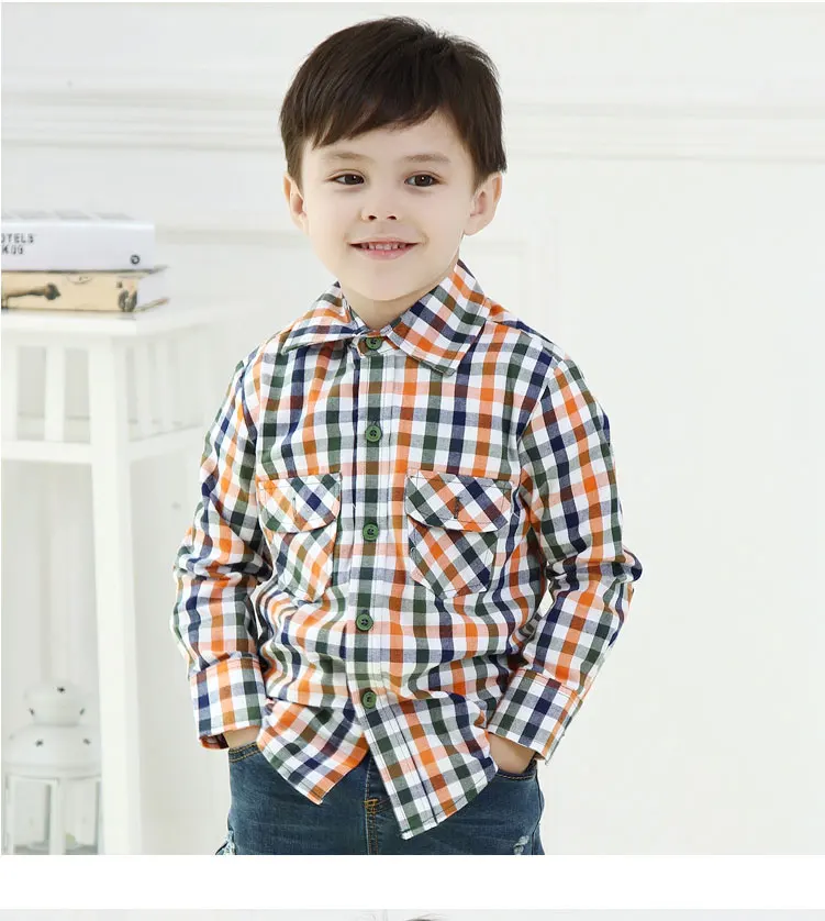 New Classic Plaid children brand blouse Fashion The Prince Kids Baby Boys Tops Dance Party Classic Plaid Long Sleeve Shirt