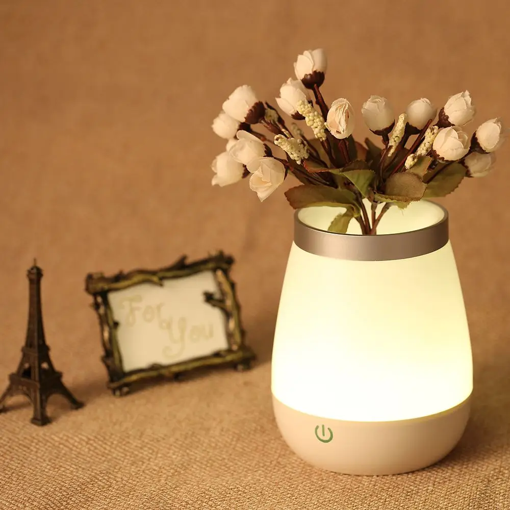 Mini Light Flower Vase Usb Led Lamp Vase Table Night Light Touch