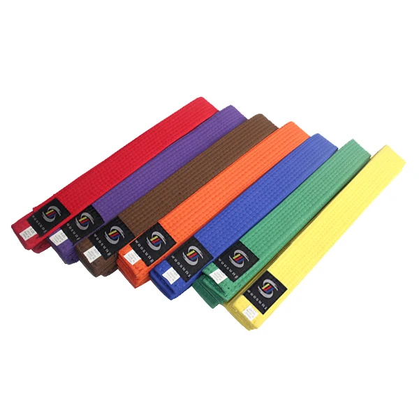 Wholesale Customized Embroidery Karate Rank Belts Taekwondo Judo Bjj