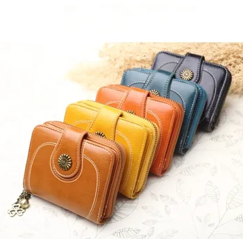 Fashion Leather Coin Purse Wholesale For Women Zipper Ring Keychain Pouches Mini Coin Purse ...