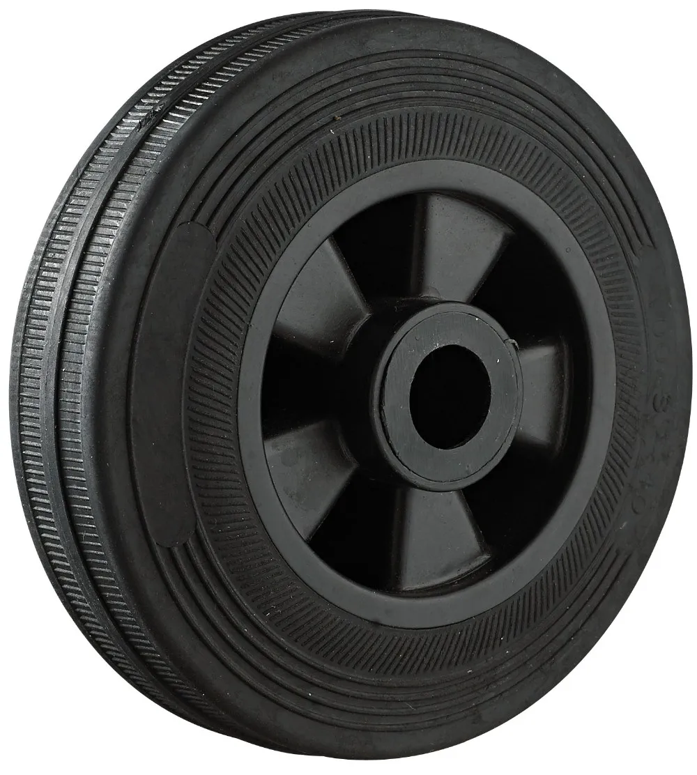 Industrial All Black TPR 125mm Wheels Only