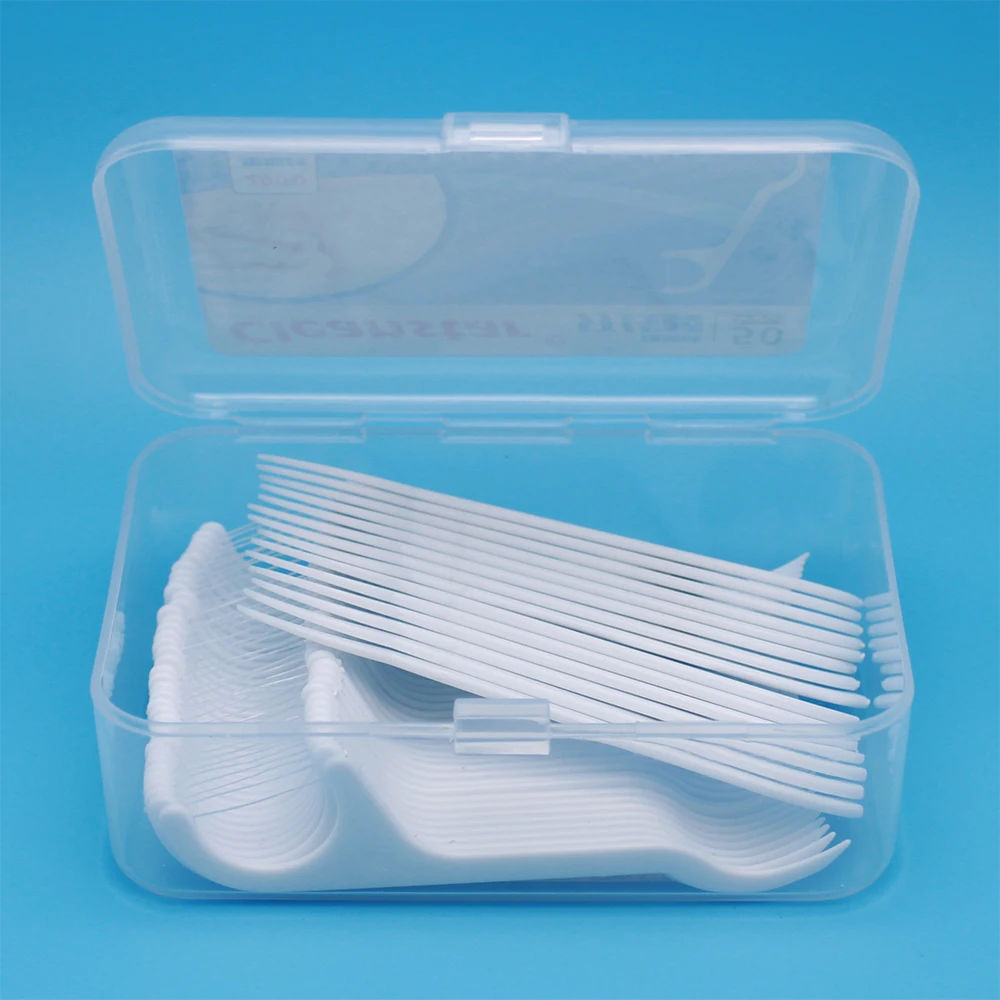 90*60*34mm 5060 Picks Clear Dental Floss Container Plastic Pp Box