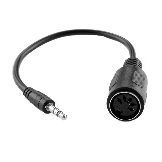 Midi Din Cable Midi 5 Pin Female To 3.5 Mm Male Jack Plug Stereo Audio