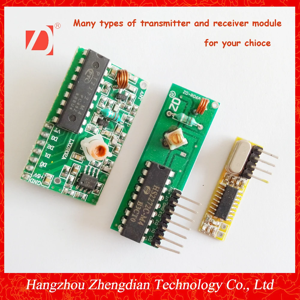 8 Channels Decode Receiver Module With Transmitter In 8 Buttons With