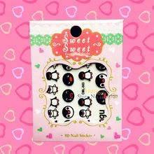 1PC Fashion Cute Lillte Penguin Pattern Nail Art Stickers For Kids HCML 005 Xmas Water Transfer