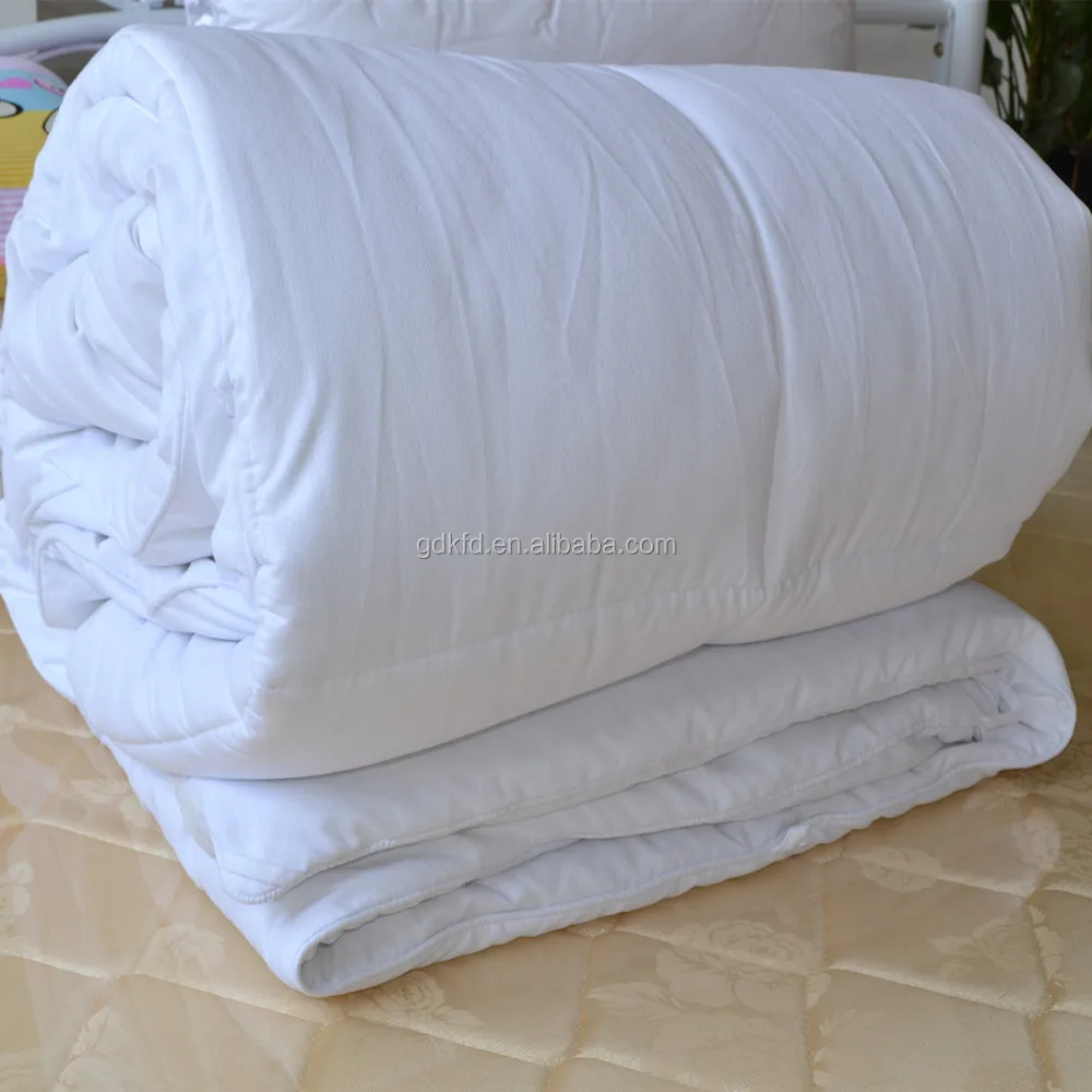 White Color Ultra Soft Down Alternative Microfiber Polyester Duvet
