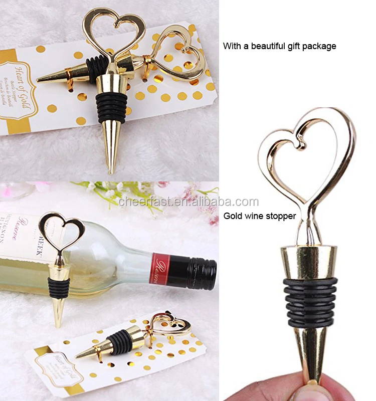 Cheerfast Manufacturer Good Sales Wedding Favors Wine Bottle Stopper