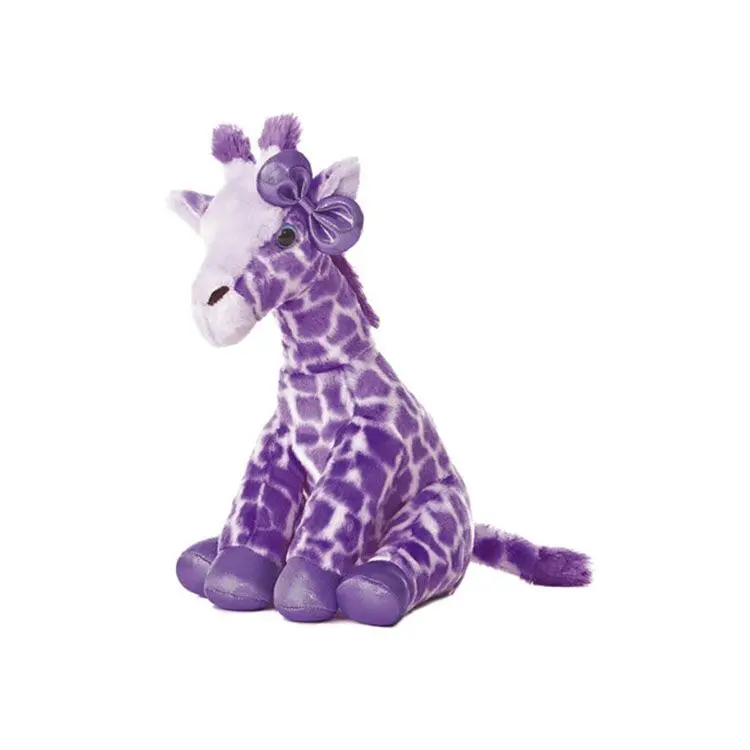 purple giraffe teddy
