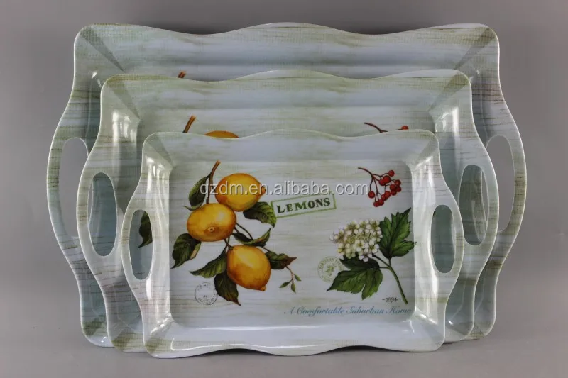 3pcs Melamine Serving tray set ,Homeware tray