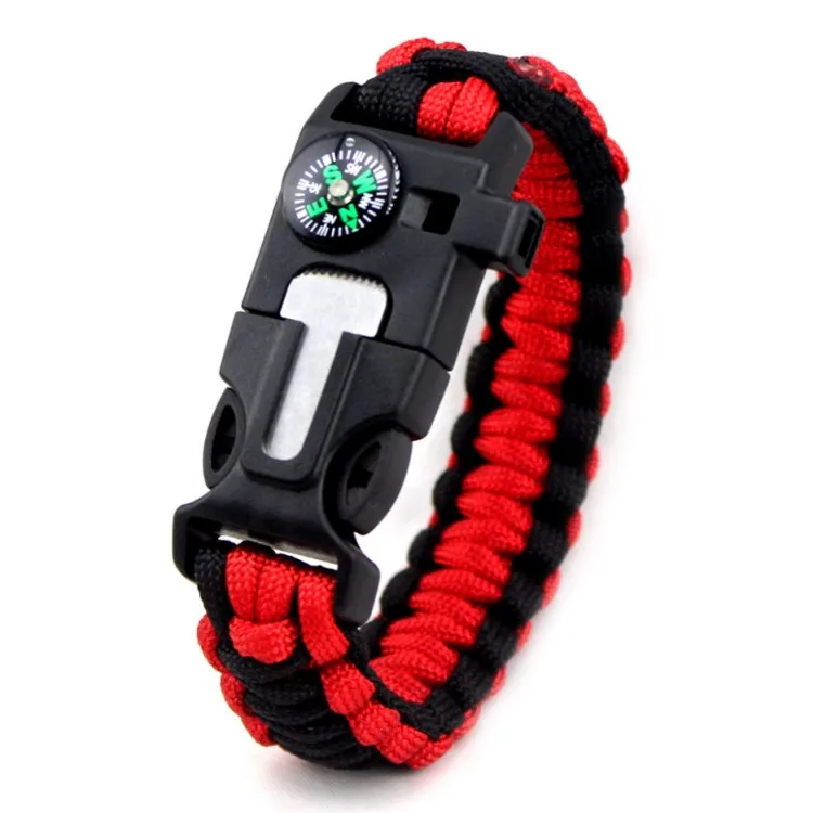Outdoor Emergency Survival Paracord Bracelet With Knife For Camping ...
