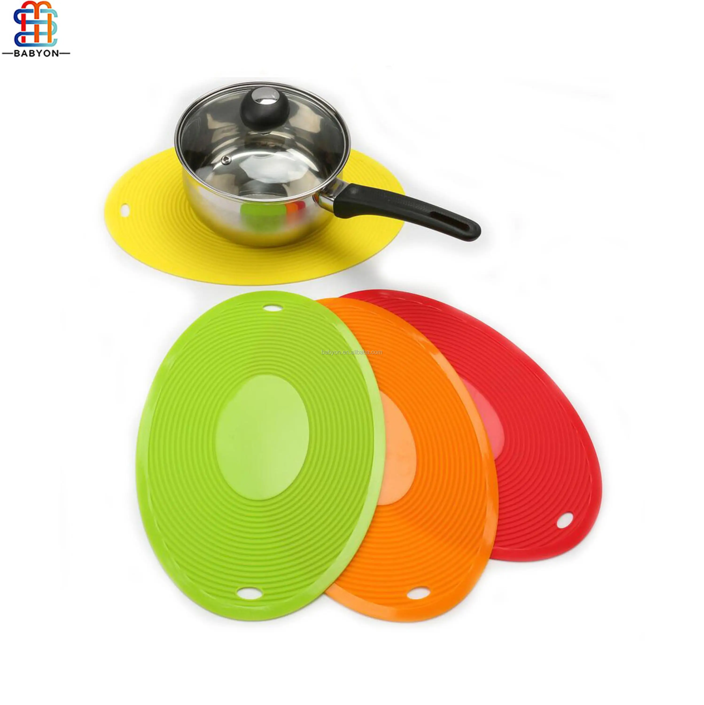 Best Selling Ovalshaped Silicone Table Mat Tableware Placemat Buy