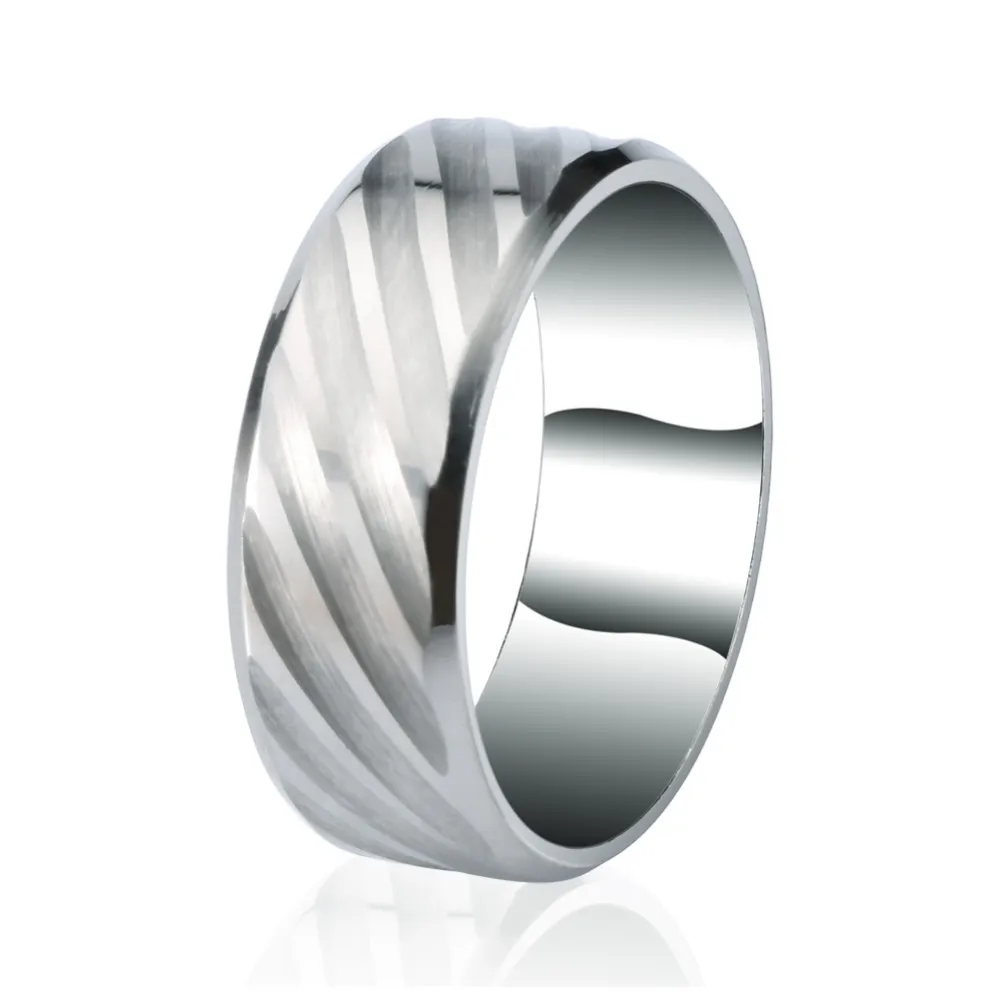 时尚戒指热卖 316l 不锈钢戒指男士珠宝