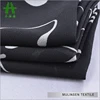 Mulinsen Textile Black Color Polyester Pebble Georgette African Plain George Fabrics